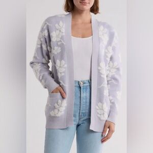 Gemma+Jane Floral Jacquard Cardigan Size Large